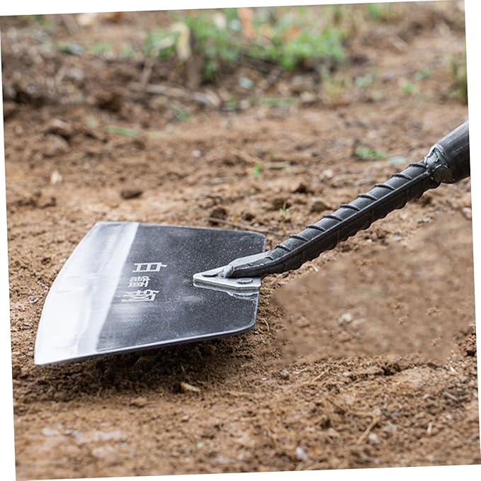 Gadpiparty Hardened Manganese Steel Garden Trowel and Hand Shovel for Weeding, Lawn Care, Heavy Duty Gardening Tool with Push Blade, Outdoor Garden Weed Removal Tool