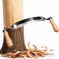 8'' Draw Knife Woodworking Curved Debarking Tool with Ergonomic Handle, 1095 High Carbon Steel Blade, Durable & Sharp, for Tree Pruning, Woodworking, and Bark Stripping