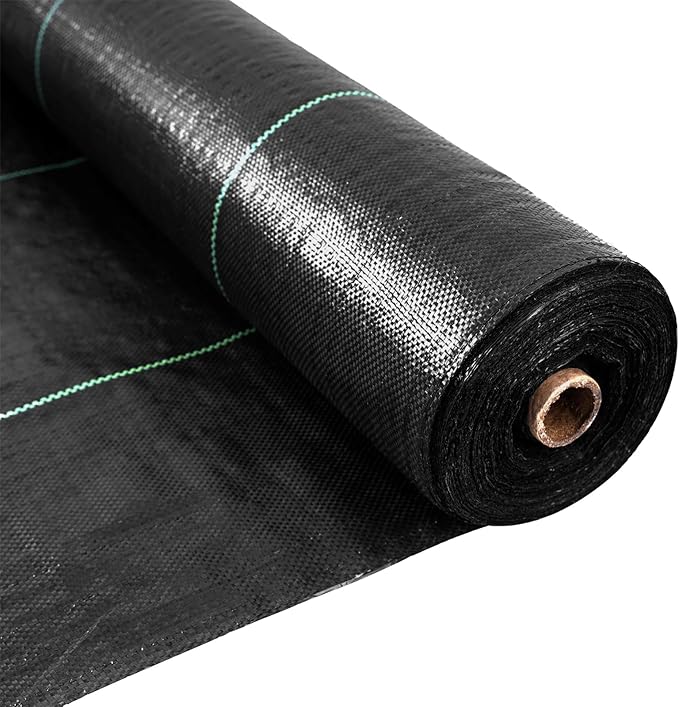 Weed Barrier Fabric 3.2oz Heavy Duty - 3ft x 100ft Landscape Fabric | Easy Install & Rugged Plastic Ground Cover Weed Barrier with UV Protection for Gardens, Landscaping Fabric
