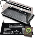 Super Sprouter Premium Heated Propagation Kit for Starting Seeds or Cuttings, Includes Heat Mat, Tray, Grow Light, and More