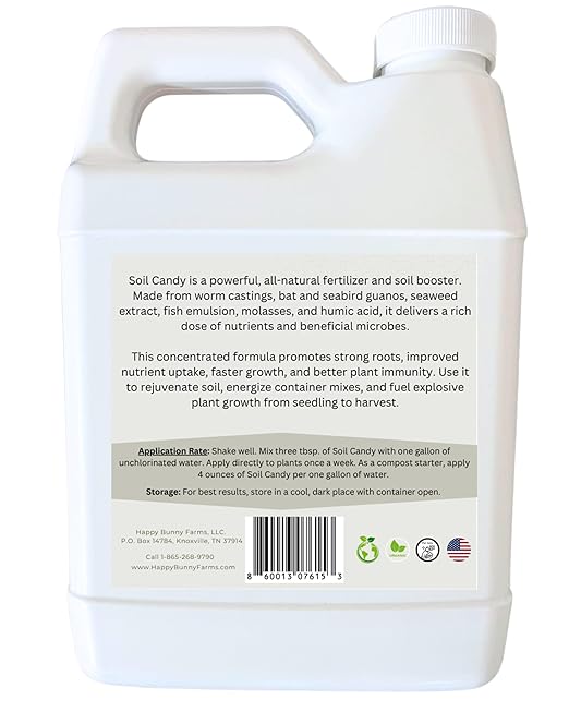 Worm Castings Tea Plant Juice with Bat and Seabird Guanos. Soil Candy, 8oz with Seaweed Extract and Humic Acid. Soil Restorer - Plant Fertilizer - Compost Starter (8oz)