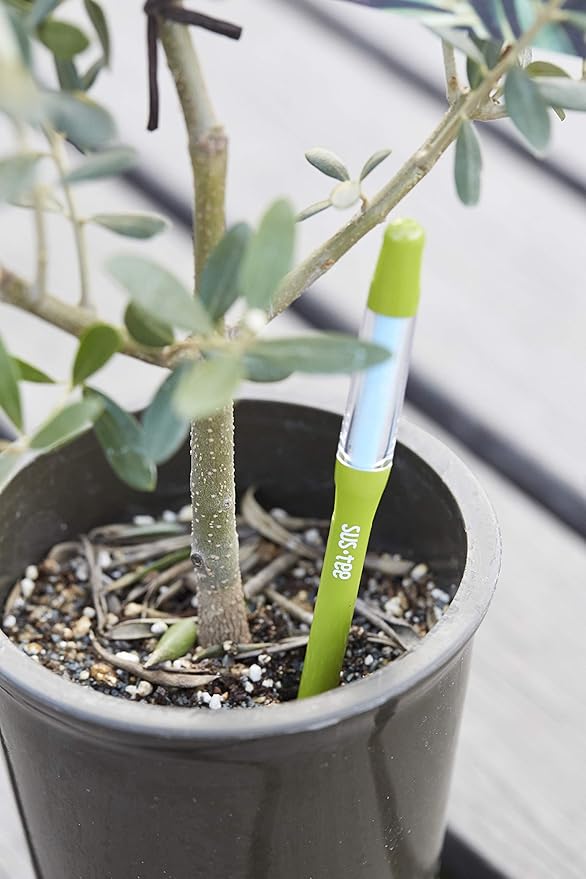 Sustee Aquameter Medium (Green Refillable) - Plant Soil Moisture Sensor - Best for Potted Plants - Probe, Meter, Indicator