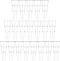 BestNest Panacea 89723 Round Tomato & Pepper Towers – Galvanized Steel Plant Cages, 33" H with 3 Rings & 3 Legs – 15" Stakes – Heavy-Duty Support for Outdoor Plants – 20 Pack