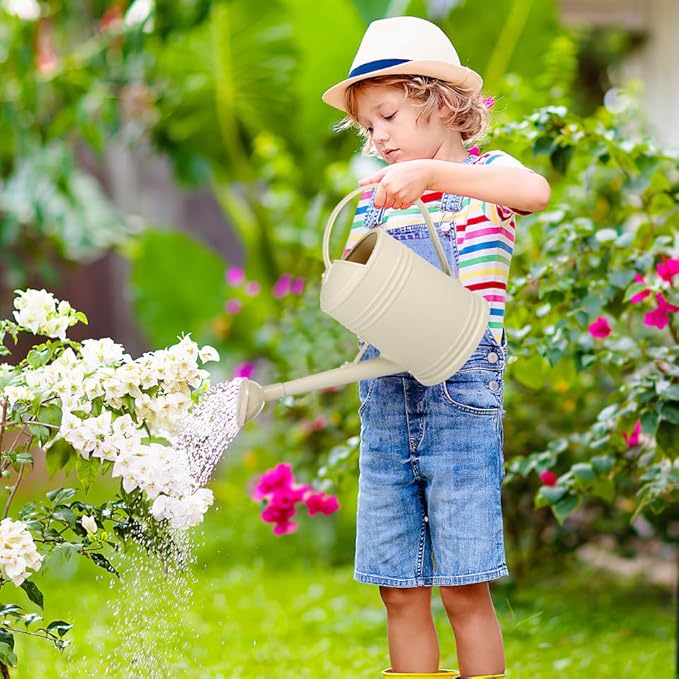 1/2 Gallon Plastic Watering can with Long Spout and Ergonomic Handle for Indoor and Outdoor Plants Large Capacity Garden Watering Pot for Flowers Vegetables and Houseplants