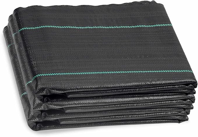 Landscape Fabric 6ft X 50ft Weed Barrier Landscape Fabric Heavy Duty Premium 3.2oz Garden Fabric Weed Barrier Weed Block Gardening Mat,Woven Geotextile Fabric Ground Cover Weed Barrier