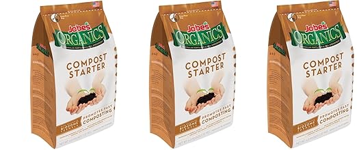 Jobe’s Organics Compost Starter 4-4-2 Organic Gardening Compost Accelerator, CGczwq 3Pack (4 pound bag)