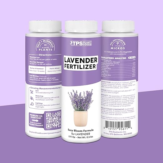Lavender Fertilizer – Liquid Plant Food for More Blooms, Stronger Roots & Healthy Growth, 32 oz