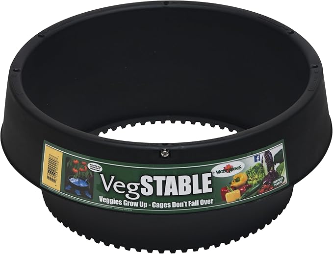 3-Pack 15" Planting Rings – Smart Water-Saving Tomato & Vegetable Support System, Anchors Tomato Cages, Prevents Tipping, Deep-Root Irrigation Basin (2-Gallon), – Tomato Cages Not Included.