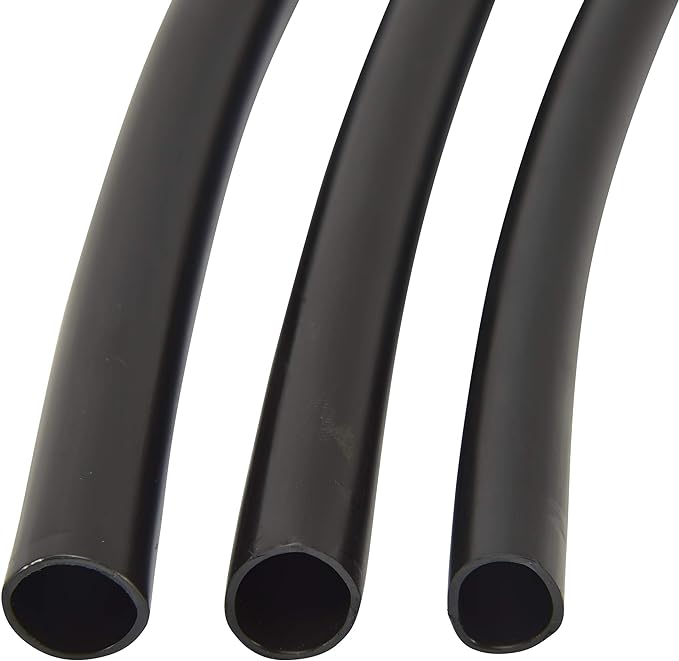 Raindrip 052010P 1/2 in. Drip Irrigation Supply Tubing, 100 ft., for Emitters, Irrigation Parts, and Drip Systems,Black Polythyrene (Pack of 2)