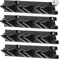 Suncast 2 Pack Long Handle Tool Organizer, Resin Wall Mount Storage Rack with Interlocking Hook System for Garage or Closet, 4.5” x 25” x 5.25”, Black