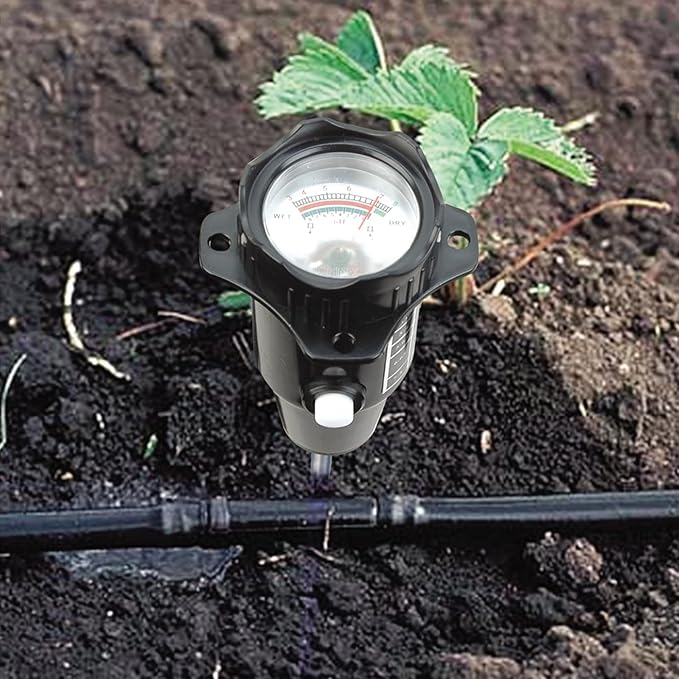 Long Probe Deep Soil Moisture Meter 2 In-1 Tester-Professional Test Hygrometer For Large Gardening Farming Soil Meter Digital For Indoor Gardening Outdoor Long Probe Tester