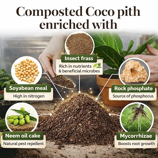 Natural Insect Frass Fertilizer & Veg N Bloom Plant Food Mix, All Purpose Natural Fertilizer for Vegetables, Herbs, Flowers & Indoor Plants – Soil Conditioner, Root Booster & High Yield Plant Nutrient