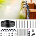 360° Adjustable Drip Irrigation System - 40FT Garden Watering System with 13 Nozzles, Garden Irrigation System, Greenhouse Accessories, Atomizing System for Yard, Lawn, Plants, 5/16 inch Tubing