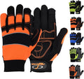 Men’s Heavy Duty Work Gloves Utility Mechanic Working Touchscreen Anti-Slip Palm & Knuckle Protection Safety Gloves