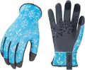 Vgo... Gardening Gloves for Women,Puncture-proof,Thornproof,Safety Work Gloves for Weeding,Digging,Touchscreen,Synthetic Leather(M,Blue,SL7476)