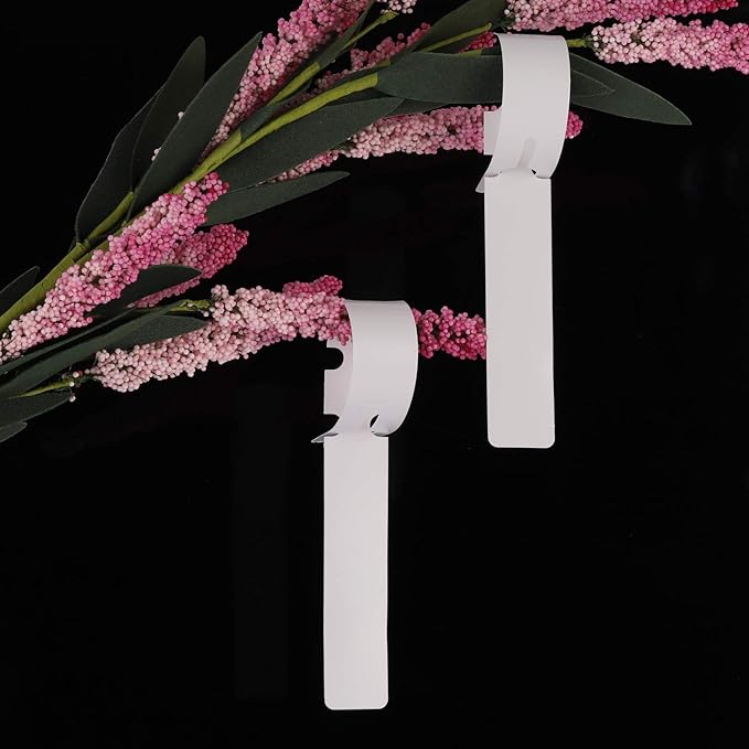 1000 Pieces Plant Labels 2x20cm Tree ID Tags Blank Name Tags Garden Markers Wrap Around Plastic Plant Nursery Garden Labels