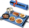 Warming Mat for Food, Silicone Rapid Full-Surface Heating Electric Warming Tray with 6 Adjustable Temperature, 24"x15" Fordable Versatile Food Warmer Mat for Parties, Buffet, Gatherings & Daily Use