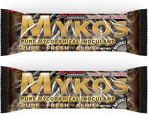 Xtreme Gardening Mykos Mycorrhizae for Plants- Granular Mycorrhizal Fungi Root Inoculant, OMRI Listed Organic Biofertilizer for Stronger Roots & Nutrient Uptake (200g)