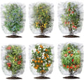 3 Pack Garden Plant Netting Fruits Blueberry Bushes Tomato Protection Netting Insect Netting Cover Bags with Drawstring 5.9‘ X 5.9' for Vegetables Fruits Trees (6Pack-3.9'X4.6')