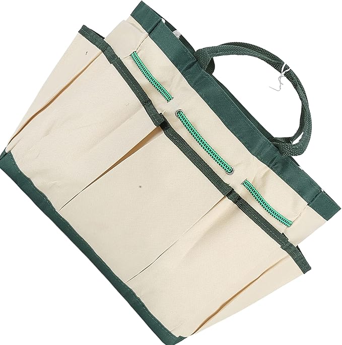 Zerodis Garden Tote Bag, Oxford Cloth, Single Layer, Gardening Tool Storage Organizer Portable Tool Box