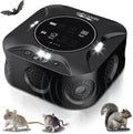 Indoor Ultrasonic Pest Repeller Plug-in with LED Strobe Light Display Screen,Effectively Repels mice,Squirrels,roaches & Other Rodents Within an Area of 3900 sq. ft.Suitable for attics,garages,etc.