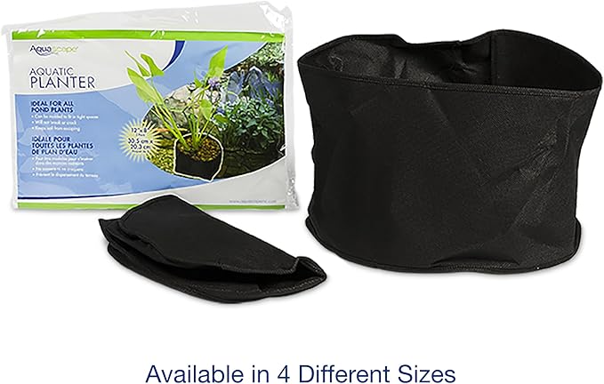 Aquascape 98502 Plant Pot 8" Round x 6" Deep Fabric (2 Pack) for Pond Water Feature and Garden