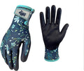 Digz Small Comfort Grip Garden Gloves, Knit Shell, Latex Free, Navy