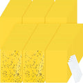 Qualirey 900 Pcs 6 x 8 Inch Yellow Sticky Traps for Plant Double Sided Sticky Trap with Twist Ties Fly Traps for Fruit Insect Fungus Bugs Indoor Outdoor