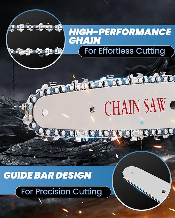 Saker Mini Chainsaw|6 Inch Chainsaws[2025 Upgraded]|Mini Cordless Electric Chain Saw|Small Handheld Portable Chain Saws Battery Powered Saw for Tree Trimmer and Garden,Gifts for Men