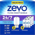 Zevo Flying Bug Trap Value Pack, 2 Devices and 6 Replacement Cartridges