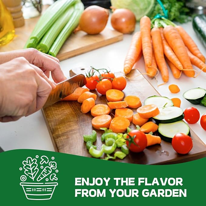 37 Vegetable Seeds - 18,000+ Non GMO Heirloom Home Garden Seeds for Planting Vegetables Indoor and Outdoors, Fruit and Vegetable Seeds Variety Pack with Tomato, Basil, Cucumber, Lettuce and More
