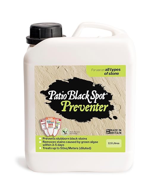 Preventer - For all Stone Types - Controls and Prevents Reinfestation after Removal - Suitable for Terraces and Pathways - Removes Red and Green Stains From Algae - 2.5 L
