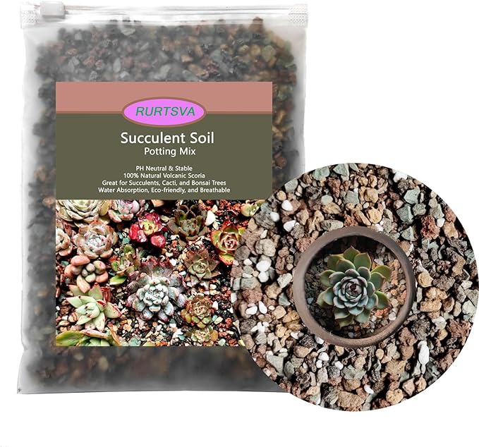 Mix Horticultural 5lbs Lava Rocks Mixed Potting Soil for Plants Bonsai Succulents and Cacti Soil Decoration Gravel Volcanic Pumice Stones for Terrarium, Top Dressing, Fairy Gardening