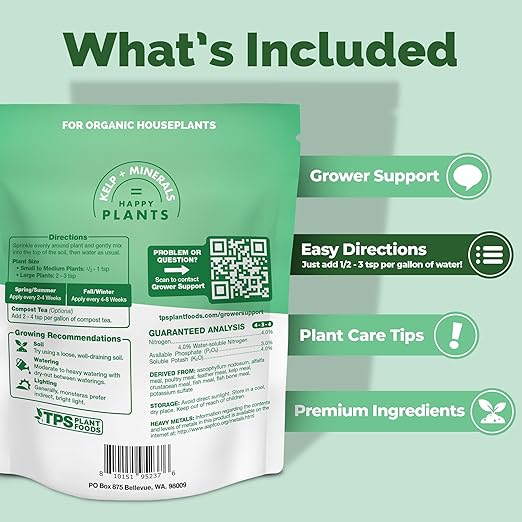 Organic Monstera Plant Food, Slow Release Dry Granular Fertilizer for Monstera and Philodendron, Tropical Plant Food (6 Ounces)