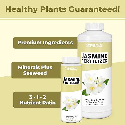 Jasmine Fertilizer for All Flowering Jasmine Shrubs and Vines, Liquid Plant Food, 32 oz (1 Quart)