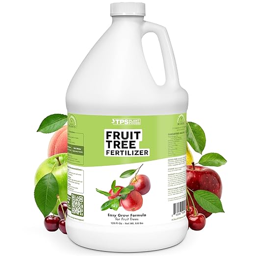 Fruit Tree Fertilizer – Liquid Plant Food for All Fruit Trees, Supports Heavy Blossoms, Bigger Harvests & Healthy Growth, 1 Gallon