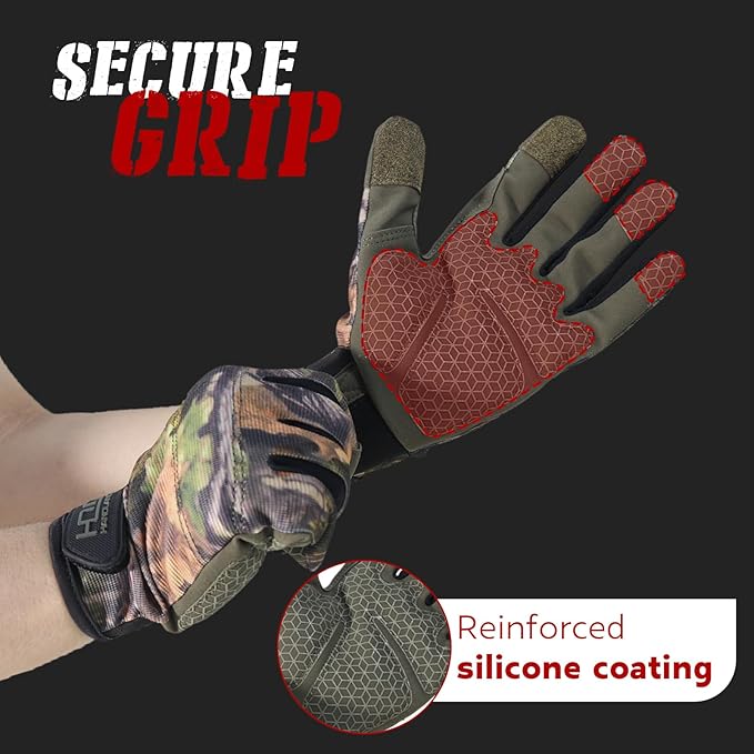 HANDLANDY Work Gloves for Men & Women, Utility Mechanic Working Gloves Touch Screen, Flexible Gardening Gloves for Yard
