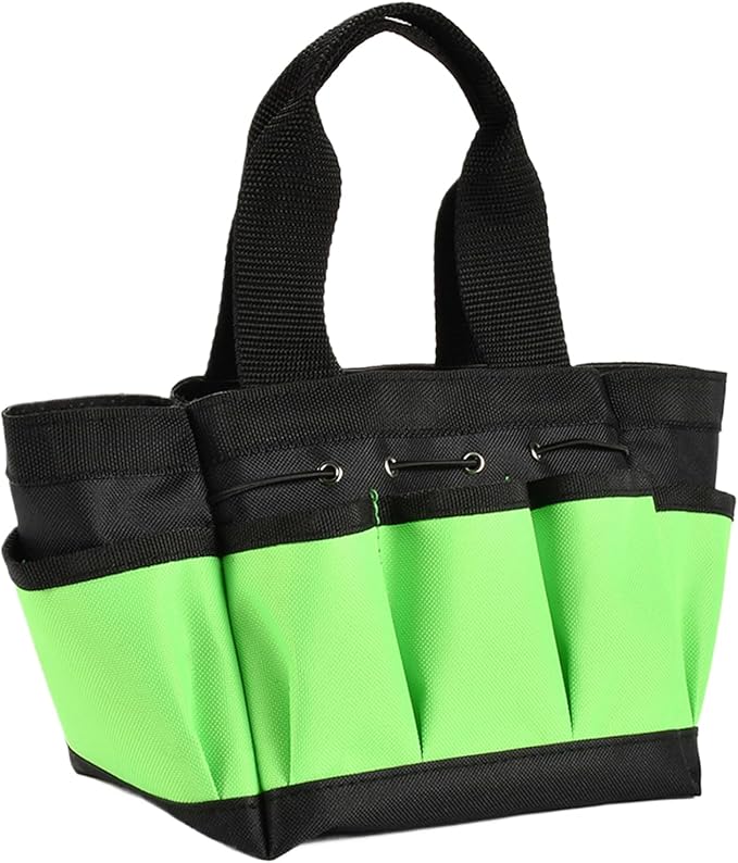 Gardening Tool Organizer - Multi Compartment Equipment Bag, Rugged Outdoor Storage Pouch, Yard Camping Park Accessories, Beach Gardening Utility Carrier, Heavy Duty Tool Kit Holder