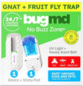 BugMD Fruit Fly Trap Indoor for Safer Home, Gnat Traps for House Indoor, Gnat Killer, Plug in Bug Catcher, Fly Trap, Insect Traps, Fruit Fly Killer