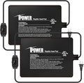 iPower 6x8 Inch Reptile Heating Pad with Adjustable Controller Knob, Under Tank Heater Mat for Turtles, Lizards, Snakes, Amphibians & Small Pets, 2 Pack