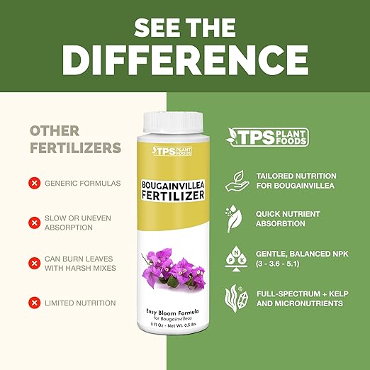 Bougainvillea Fertilizer – Liquid Plant Food for Bougainvillea Blooms & Healthy Growth, 8 oz