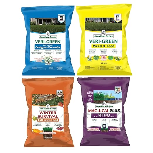 Jonathan Green Lawn Enhancement Fertilizer Program (Pack of 4) (5,000 Square Feet Coverage, Designed for Alkaline Lawns)