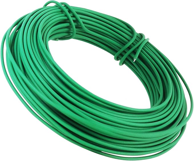 101 Feet Green Soft Plant Tie - 2.5mm Flexible Twist Garden Wire for Climbing Plants, Tomatoes, Bonsai & Office/Home Organizing