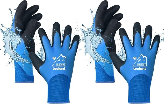 Waterproof Winter Work Gloves for Men and Women, Touchscreen, Freezer Gloves, Thermal Insulated, for Cold Weather
