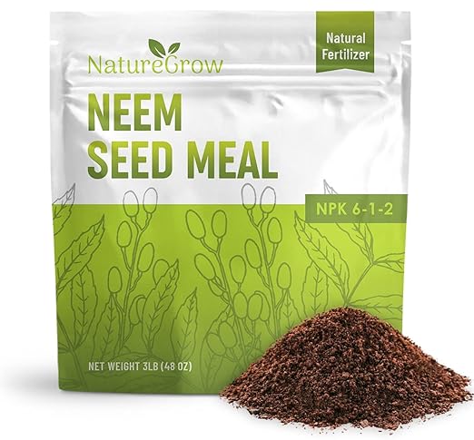 Neem Seed Meal - Organic Fertilizer for Healthy Plant Growth and Soil Health (24 Pounds)