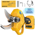 Electric Pruning Shears Compatible with DeWalt 20v Battery, 0.8-2 Inch Max Cutting Diameter Electric Pruner with LCD Display & Imported SK7 Steel Blades for Gardening Tree Pruning(No Battery)