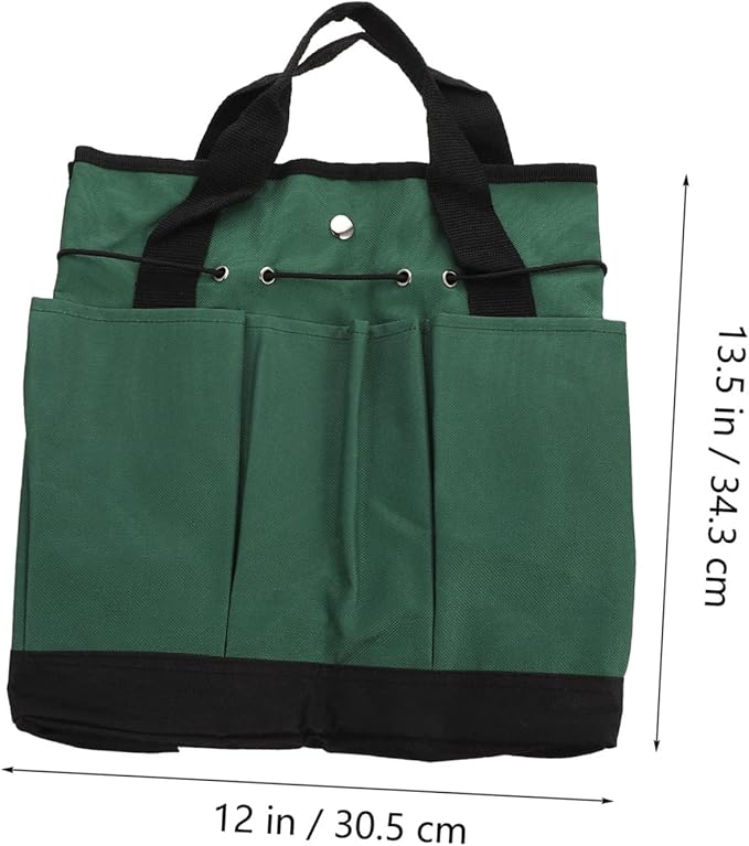Uonlytech Gardening Tool Bag Organizer High Capacity Oxford Cloth Tote Handles Portable Garden Tool Storage for Lawn Care Gardening Accessories and Yard Work