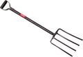 TABOR TOOLS Digging Fork, Steel Shaft, Super Heavy Duty 4 Tine Spading Fork, Virtually Unbreakable Garden Fork, 40 Inch Length. J59A.