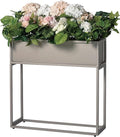 Cocoyard Elevated Planter Box - 28 Inch Durable Raised Garen Bed for Herbs and Flowers - Tall Rectangular Planter for Outdoor Plants & Backyard Gardening (Sand, 28" H)