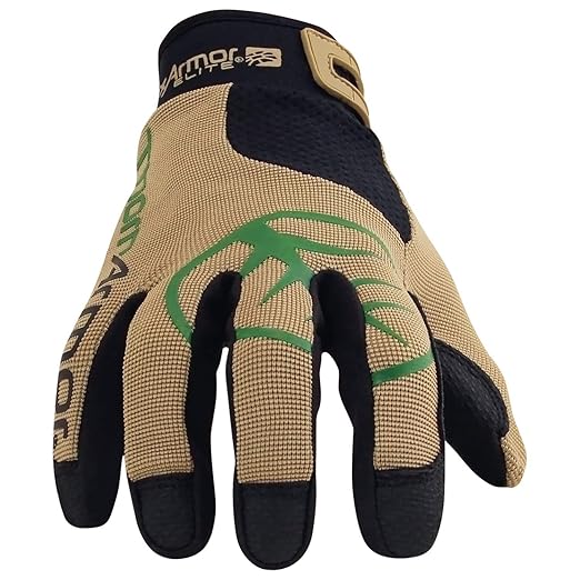 HexArmor ThornArmor 3092 Heavy Duty Outdoor Landscaping Work Gloves with Puncture Protection, Medium
